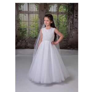 Sweetie Pie Collection White Formal Girls Dress